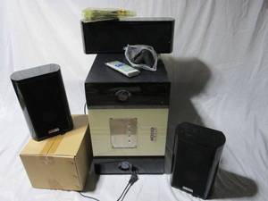 lot 288 image: NEW OPEN BOX THEATER LOGIC L5ti HOME SPEAKER SYSTEM