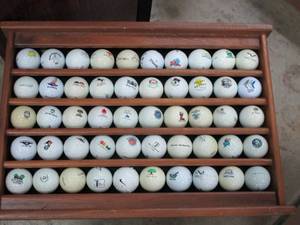 lot 207 image: PGA TOUR GOLF BALL COLLECTION, 2 ARE SIGNED