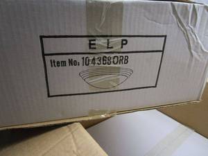 lot 55 image: CASE OF 2 NEW IN BOX CIELING MOUNT LIGHT FIXTURES. ONE WAS OPENED FOR PICTURE ONLY&nbsp