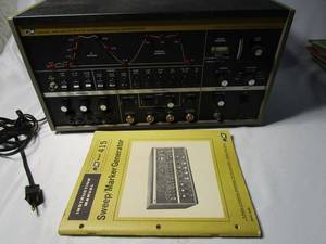 lot 398 image: B&ampK MODEL 415 SOLID STATE SWEEPMARKER GENERATOR WITH ORIGINAL MANUAL