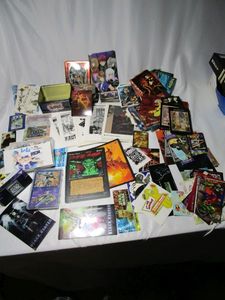 lot 393 image: LOT OF VINTAGE STICKERS, COMICS, COLLECTORS ITEMS, TRADING CARDS, ANIME PUZZLE NEW IN BOX,&nbsp POKEMON, MAGIC,&nbsp