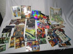 lot 396 image: LOT OF COMICS, POSTERS, CARDS, AND STICKERS.