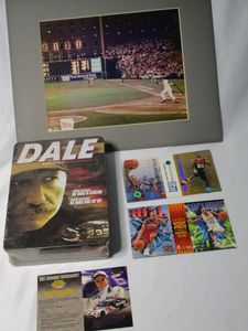 lot 399 image: SPORT COLLECTORS LOT... NASCAR DALE EARNHART GREATEST MOMENT NEW , BASKETBALLS CARDS, RECORD BREAKING STATION STAMPED MLB PHOTO, SEPTEMBER 1995 BALIMORE,MD 2131.&nbsp&nbsp