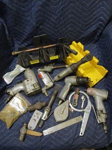 lot 171 image: VINTAGE AIR TOOLS, VINTAGE TOOLS, 2 MITER BOXES