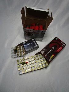 lot 431 image: 9MM LUGER FEDERAL SYNTECH RANGE AMMO 50 ROUNDS, , 9MM LUGER SJHP FEDERAL SYNTECH DEFENSE 15 ROUNDS, WINCHESTER SUPER X 12 GAUGE 7 12 SHOT 18 ROUNDS