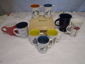 lot 455 image: NEIMAN MARCUS MUGS, MULBERRY MUG &amp MORE