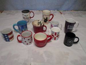 lot 456 image: MANY DIFFERENT MUGS, SEE PICS