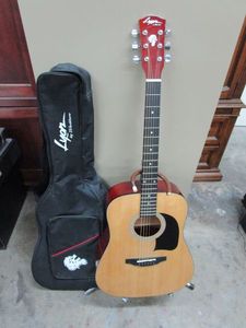 lot 447 image: LYON GUITAR W CASE AND STAND, IN GREAT CONDITION