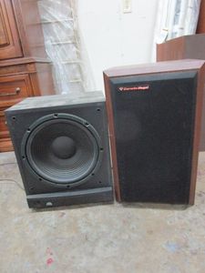 lot 450 image: SONY SUBWOOFER, CERWIN-VEGAL SPEAKER