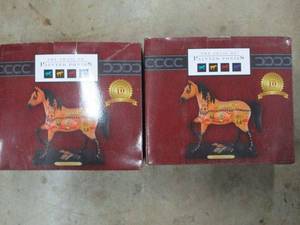 lot 492 image: 2 TRAIL OF PAINTED PONIES ROUT 66, NIB