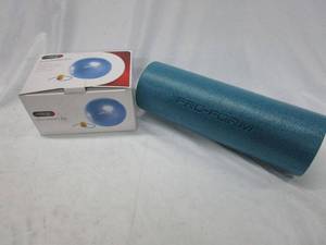 lot 556 image: EXERCISE LOT... STABILITY BALL AND PRO FORM