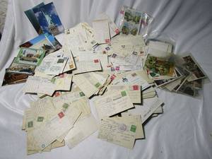 lot 511 image: VERY GENEROUS LOT OF ANTIQUE &amp VINTAGE POST CARDS, MANY WITH STAMPS AS FAR BACK AS 1920