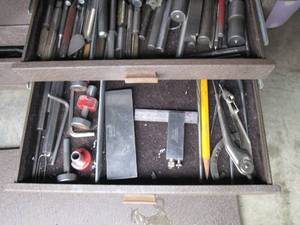 lot 140 image: 2 DRAWERS OF MACHINIST TOOLS