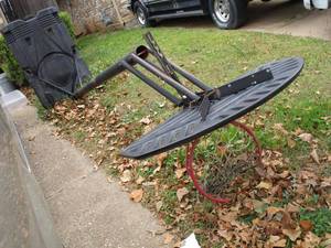 lot 459 image: STRONG AND STURDY METAL W PLASTIC FILLABLE BASE ADJUSTABLE BASKETBALL COURT