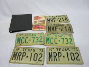 lot 467 image: VINTAGE 1970s LICENSE PLATES