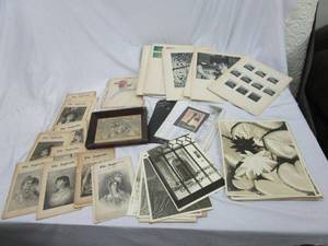 lot 468 image: 1800s PHOTO OF CHARITY STEVENS BAYLOR, GEORGE WASHINGTON PRAISED AS HERO ENGRAVED BY T. KEILEY, ICE CAPADES 1944, THE INGLESIDE PAPER LATE 1800s, VINTAGE PHOTOS FROM 1940s