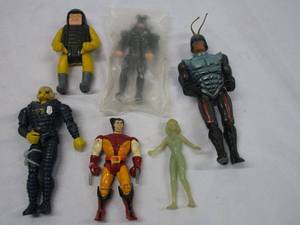 lot 598 image: VINTAGE 80S ACTION FIGURES AND ONE FROM 91.