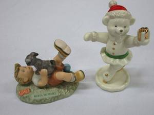 lot 627 image: LENOX LADY BEAR ON ICE, GEOBEL 1996 PALS BERTA HUMMEL COLLECTIBLE&nbsp