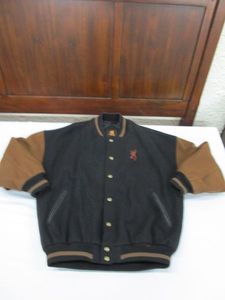 lot 158 image: LIKE NEW BROWNING JACKET W DEER ON BACK