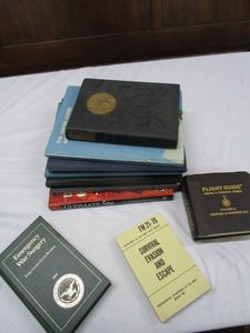 lot 635 image: MANY MILITARY BOOKS &amp MILITARY TRAINING BOOKS, CORRESPONDENCE AND RECOGNITION ALONG W VINTAGE PICTURES FROM U.S.NAVY