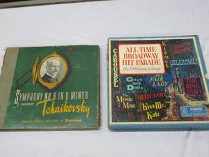 lot 668 image: 2 RECORD SETS, SYMPHONY No 6 IN B MINOR TCHAIKOVSKY, ALL TIME BROADWAY HIT PARADE