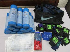 lot 689 image: MIGHTY COLD TOWEL, WATER BALLONS, COOZIES