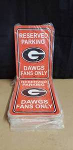 lot 43 image: Lot of 70 University of Georgia Georgia Bulldogs Parking Only 18x12 Signs