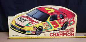 lot 46 image: 1996 Terry Labonte NASCAR Winston Cup Champion WinCraft Racing Sign - 35 L