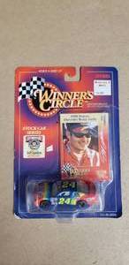 lot 51 image: 1998 Kenner Winners Circle Jeff Gordon Diecast Car with Card in Sealed Pack
