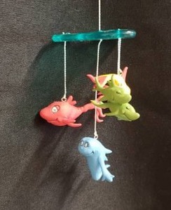 lot 104 image: Dr Suess One Fish, Two Fish, Red Fish, Blue Fish Chirstmas Ornament