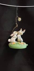 lot 106 image: Walt Disney Bambi Chirstmas Ornament - Thumper & Miss Bunny