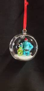 lot 108 image: PixarDisney Monsters Inc. Chirstmas Ornament - Mike Wazowski and James P. Sulley Sullivan