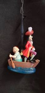 lot 116 image: Walt Disney Peter Pan Christmas Ornament - Captain Hook and Mr. Smee