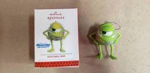 lot 147 image: Hallmark 2013 PixarDisney Monsters University Disco Ball Mike Ornament in Box