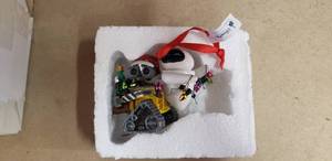 lot 150 image: PixarDisney Wall-E Christmas Ornament - Eve & Wall-E