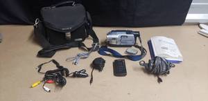 lot 188 image: Sony Digital8 Handycam DCRTRV350 with Remote, Case, and Accessories