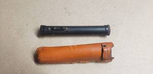 lot 212 image: Vintage Keuffel & Esser N5702 Transit Scope Sight Hand Level with Leather Case