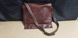 lot 240 image: Leather Messenger Bag