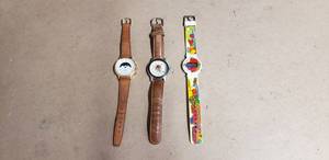 lot 262 image: Lot of 3 Watches - 1 Jordache, 1 Cheval Quartz, and 1 Armitron Warner Bros. Tasmanian Devil