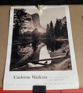 lot 266 image: Carlton Watkins The Art of Perception San Francisco Museum of Moden Art Poster - 36 x 24