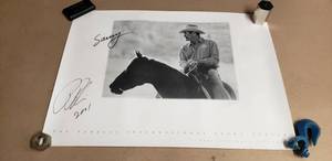 lot 268 image: Pat Parelli Signed Autographed Print - 27 x 20