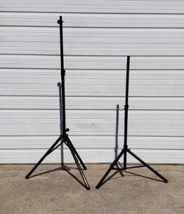 lot 294 image: 2 Telescoping Speaker Tripods