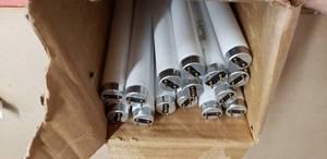 lot 296 image: Lot of 15 GE EcoLux 32W 4100K F32T8SPX41ECO Fluorescent T-8 Bulbs