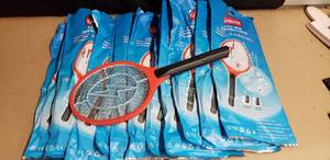 lot 310 image: Lot of 12 NEW Gecko LTD-008 Rechargeable Bug Zapper Swatters - Various Colors