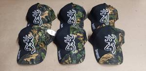 lot 88 image: Lot of 6 NEW Browning Camo Adjustable Hats