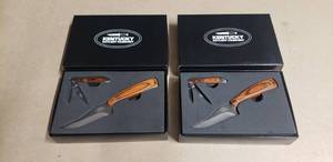 lot 65 image: Lot of 2 NEW Kentucky Cutlery Company 2 Piece Knife Sets - Model 71024