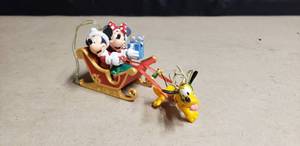 lot 136 image: Walt Disney Chirstmas Ornament - Mickey Mouse, Minnie Mouse, and Pluto