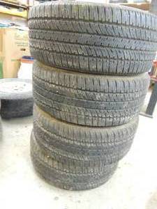 lot 391 image: FIRESTONE FIREHAWK 2355017, GOOD TREAD,   5 LUG  - SET OF 4 TIRES