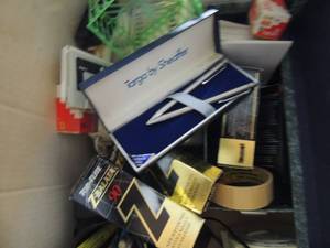 lot 158 image: Top Flite golf balls 3 sleeves,   office supply   Shaffer pen set