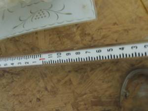 lot 176 image: WOODEN Slide measure stick SURVEYING ROD  3 sections to 14 feet